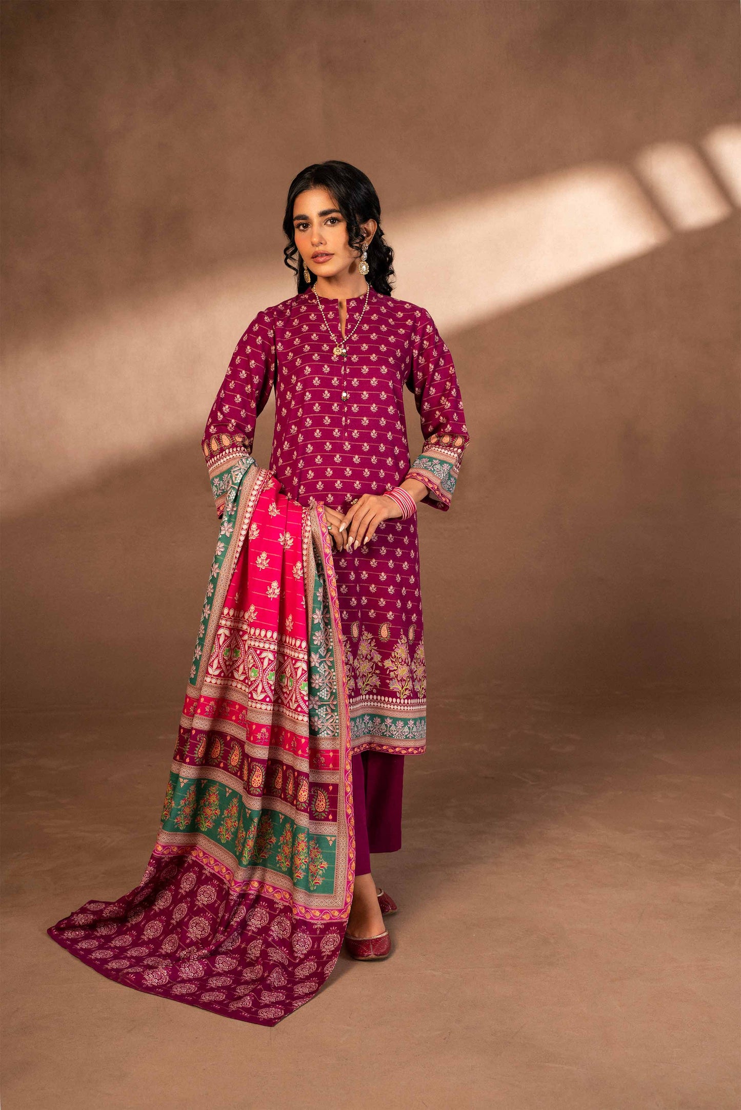 Nishat Linen - 3 Piece - Digital Printed Suit - 42306503