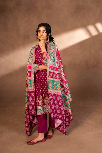 Nishat Linen - 3 Piece - Digital Printed Suit - 42306503