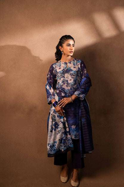 Nishat Linen - 3 Piece - Digital Printed Suit - 42306504