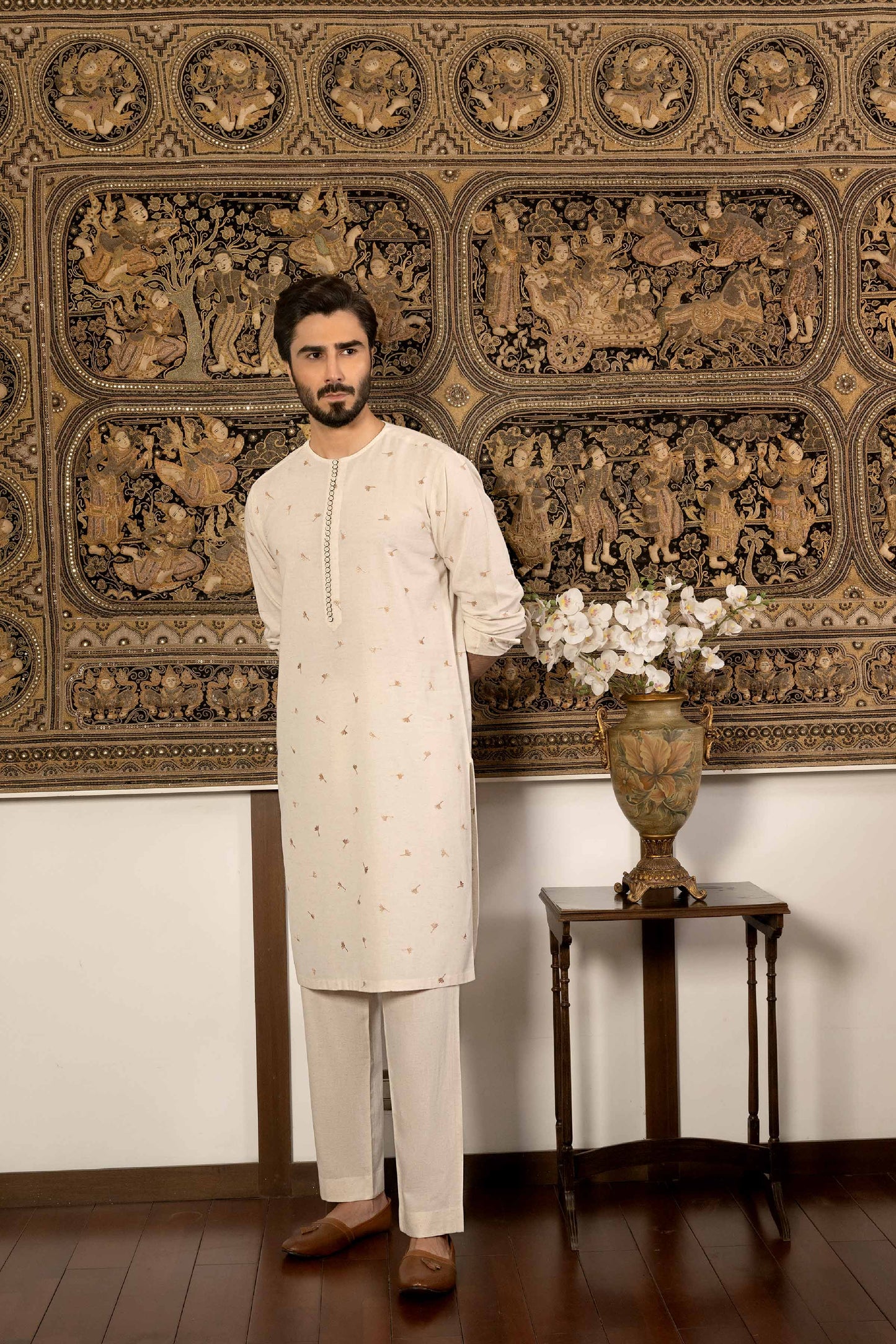 Nishat Linen - 2 Piece - Embroidered Naqsh Fabric - 42307002