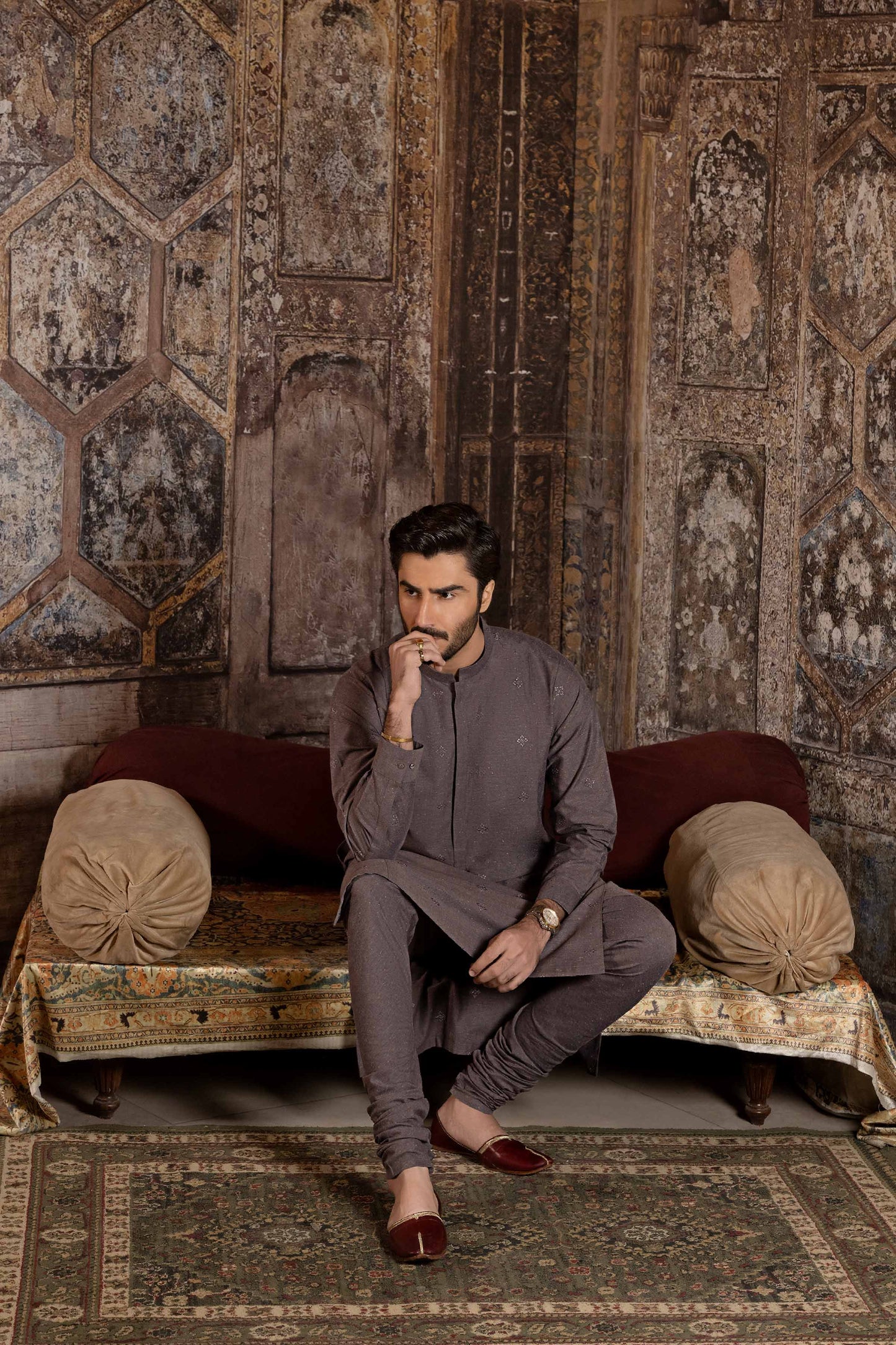 Nishat Linen - 2 Piece - Embroidered Naqsh Fabric - 42307024