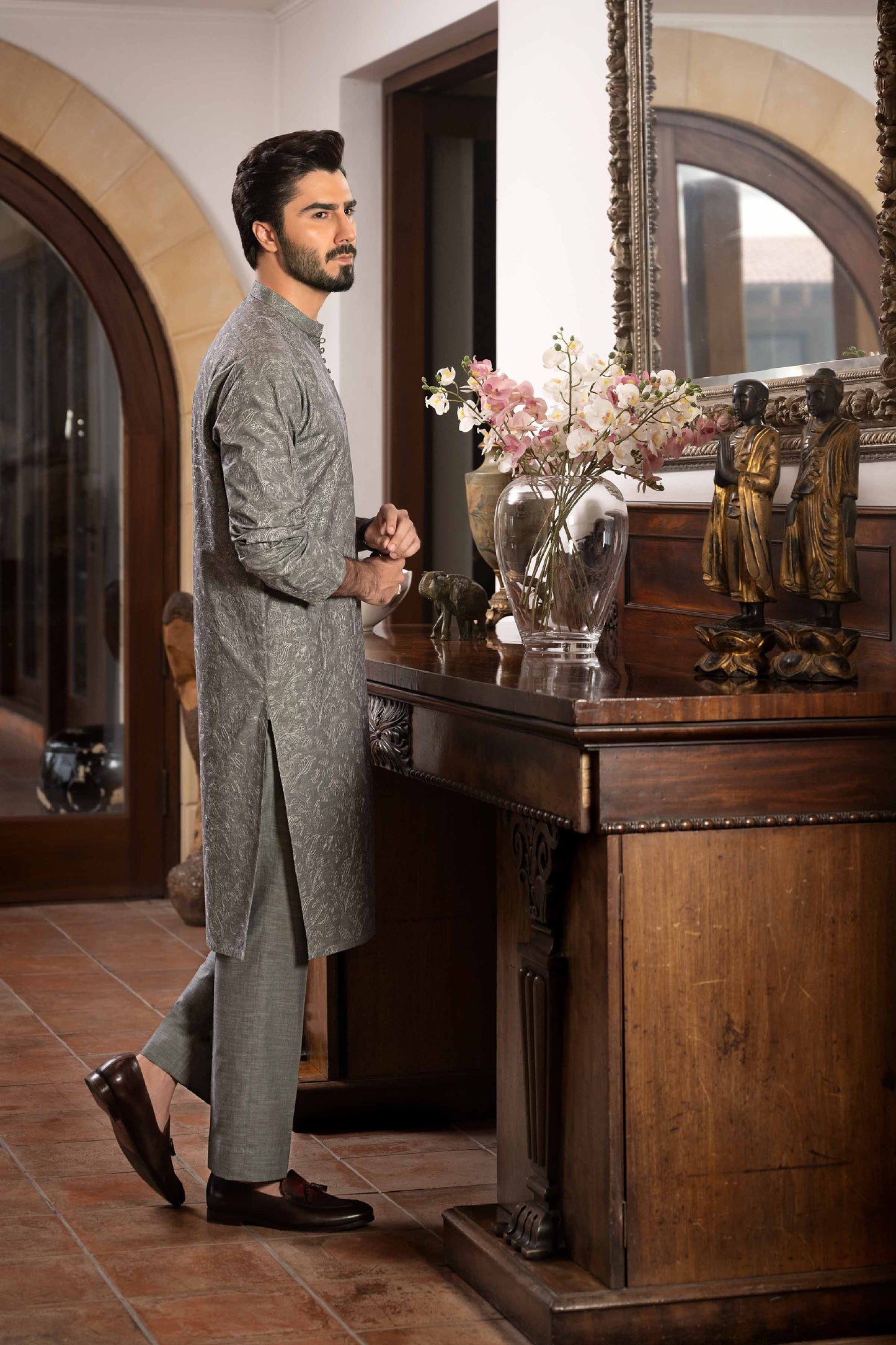 Nishat Linen - 2 Piece - Embroidered Naqsh Fabric - 42307026