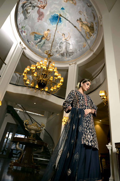 Nishat Linen - 3 Piece - Embroidered Suit - 42308002