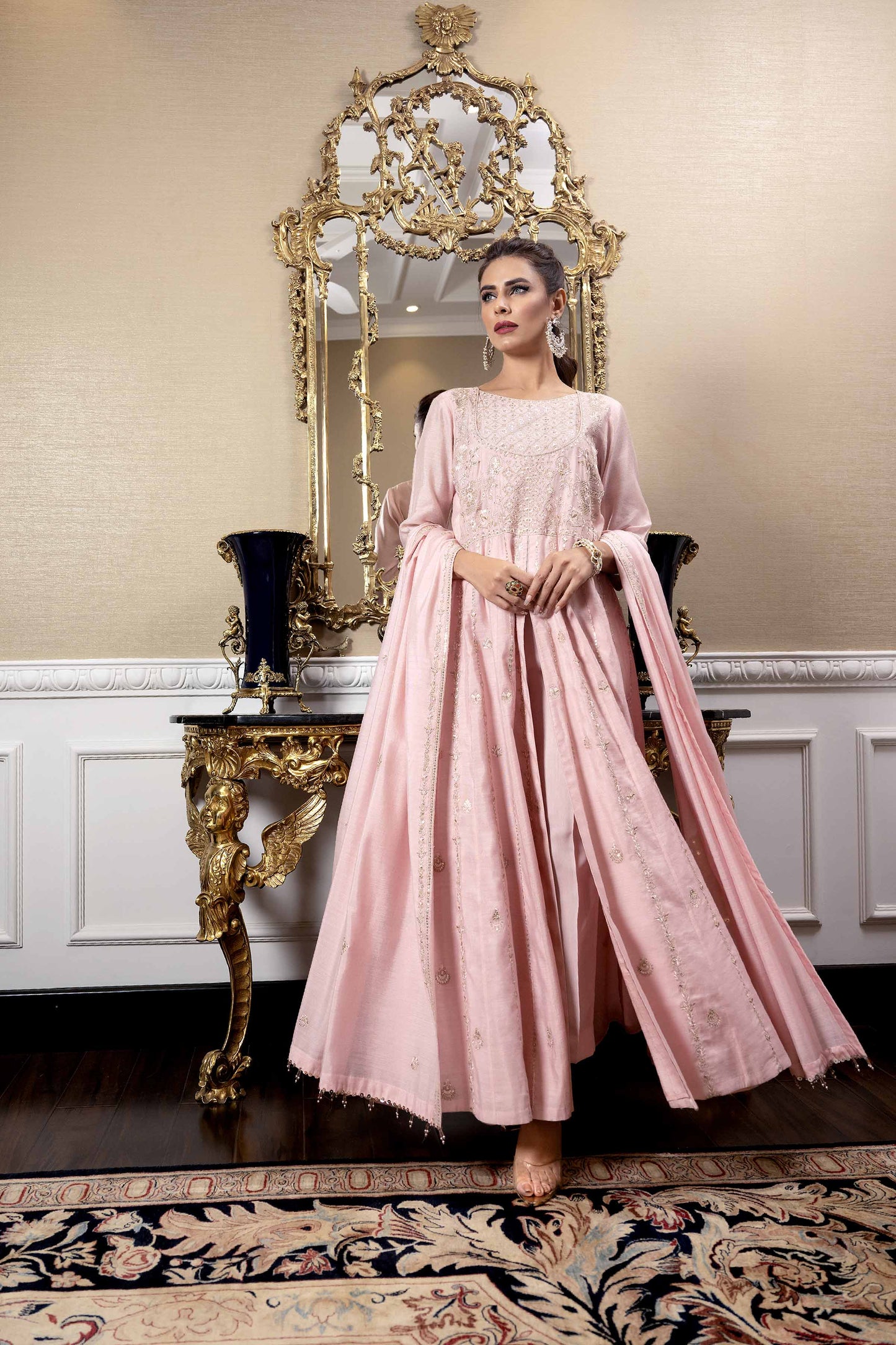 Nishat Linen - 3 Piece - Embroidered Suit - 42308003