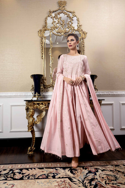 Nishat Linen - 3 Piece - Embroidered Suit - 42308003