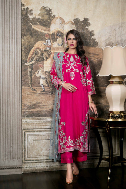Nishat Linen - 3 Piece - Embroidered Suit - 42308007
