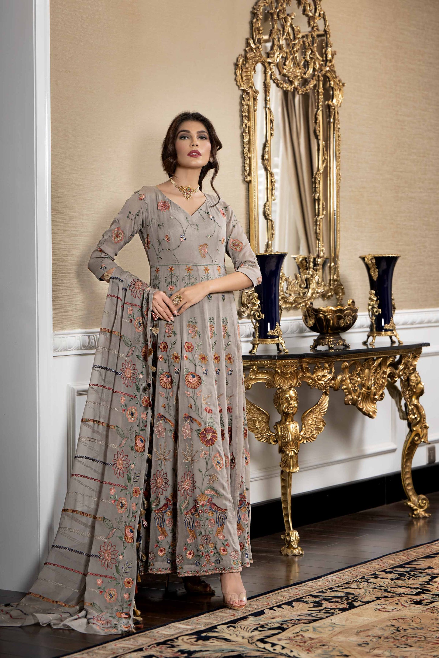 Nishat Linen - 2 Piece - Embroidered Suit -42308008