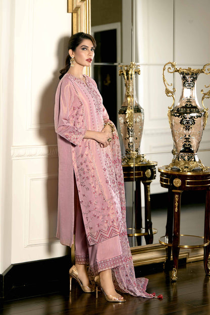 Nishat Linen - 3 Piece - Embroidered Suit - 42308009