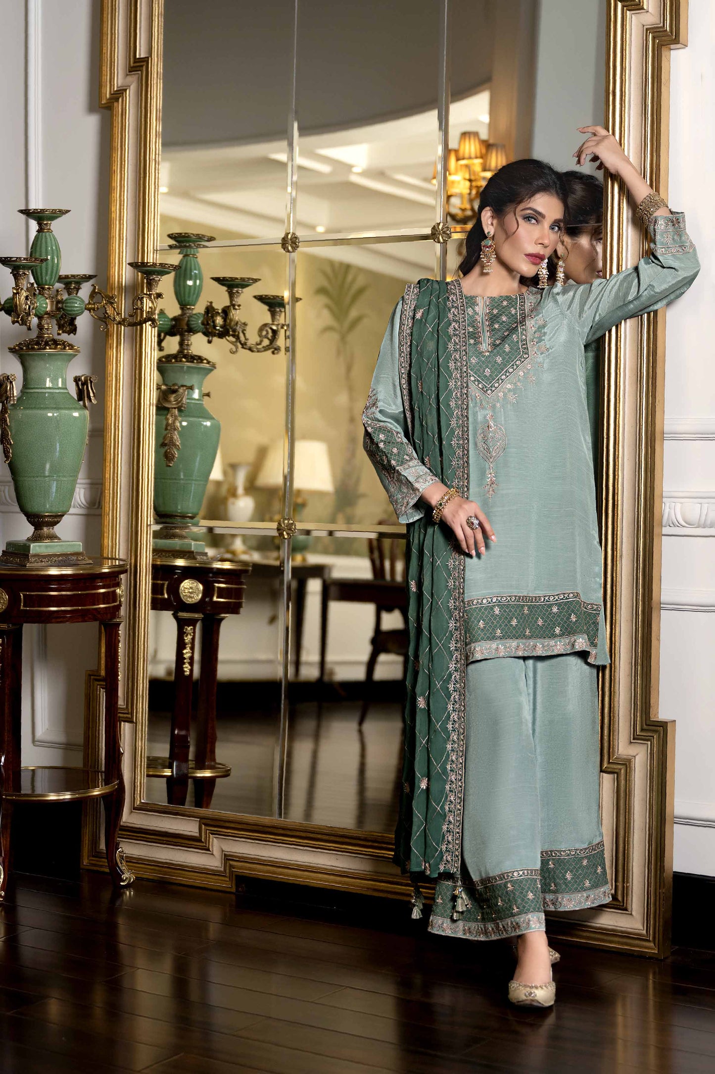 Nishat Linen - 3 Piece - Embroidered Suit - 42308010