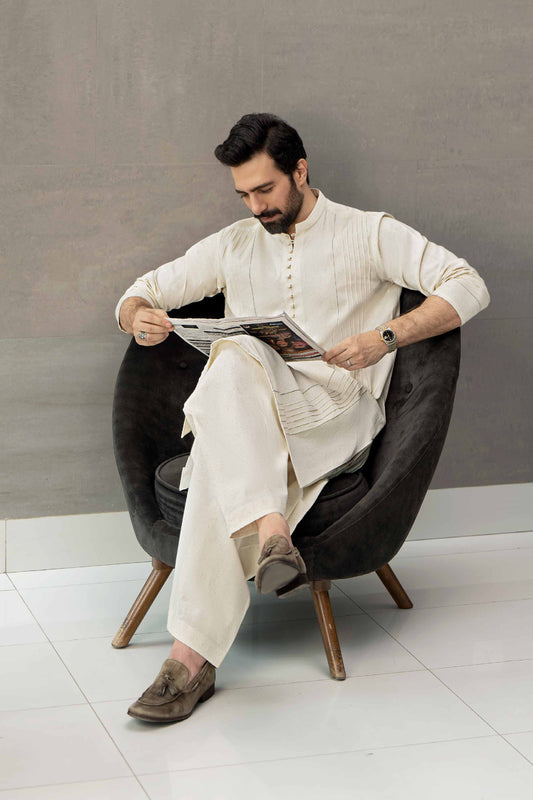 Nishat Linen - Naqsh Loose Fabric - 42318509