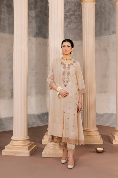 Nishat Linen - 3 Piece - Embroidered Suit - 42318554