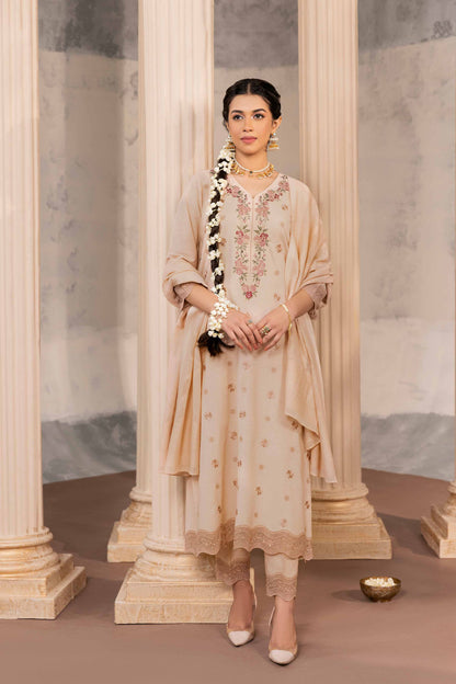 Nishat Linen - 3 Piece - Embroidered Suit - 42318554