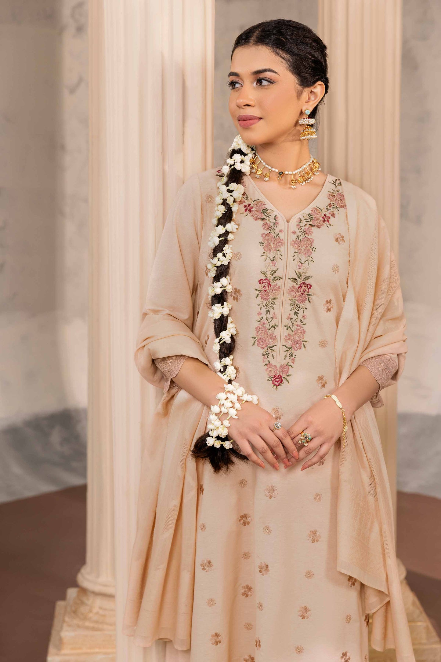 Nishat Linen - 3 Piece - Embroidered Suit - 42318554