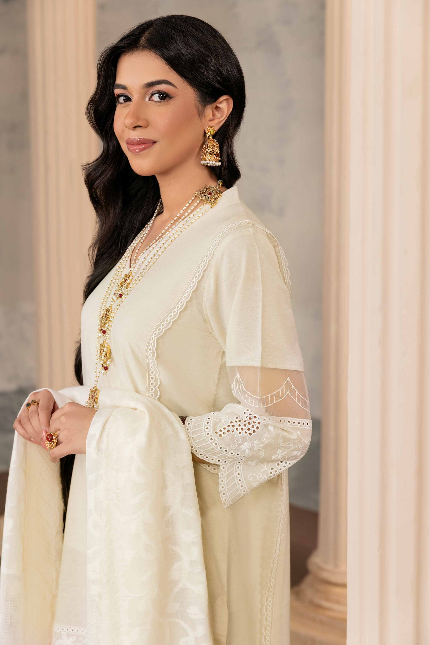 Nishat Linen - 3 Piece - Embroidered Suit - 42318555