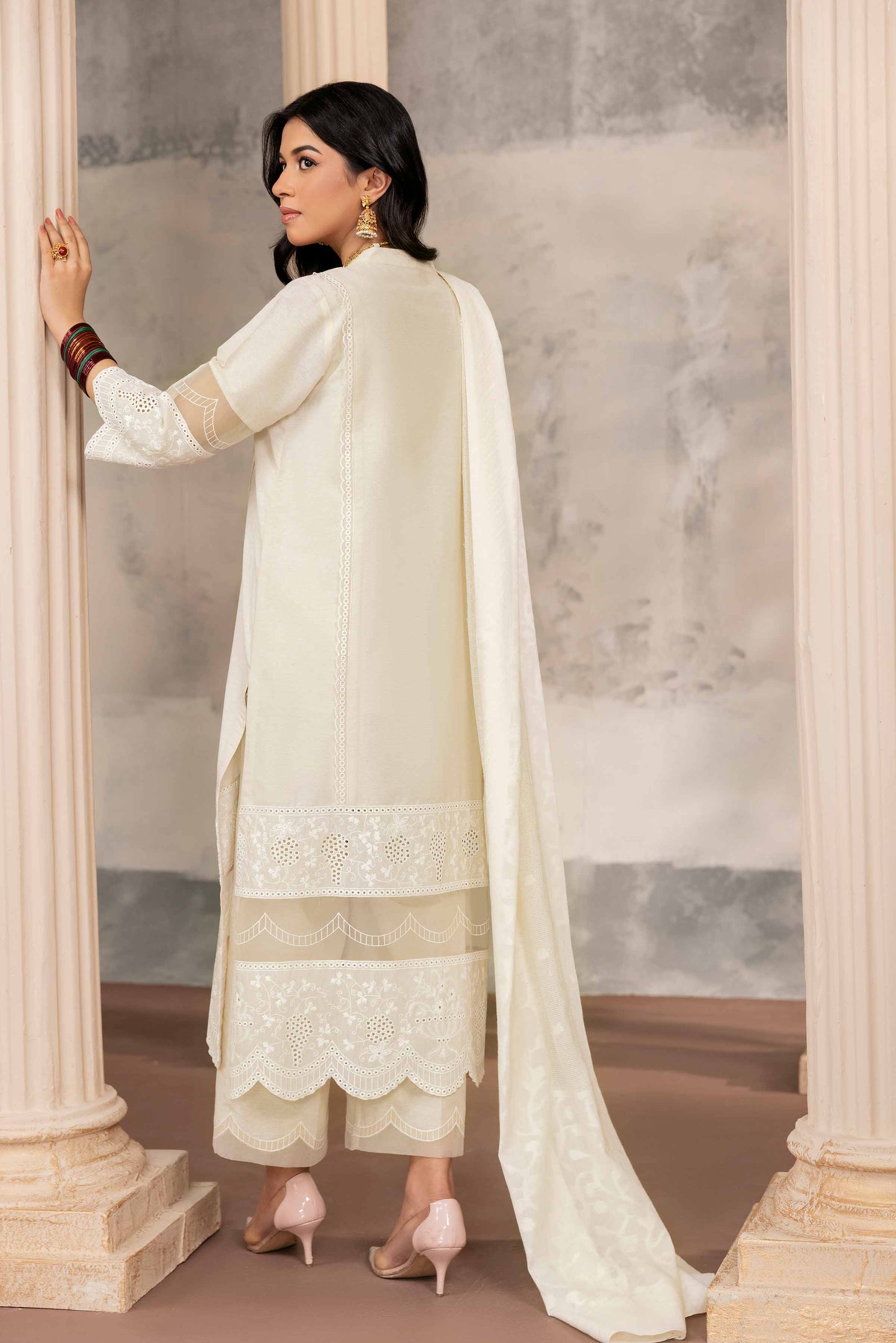 Nishat Linen - 3 Piece - Embroidered Suit - 42318555