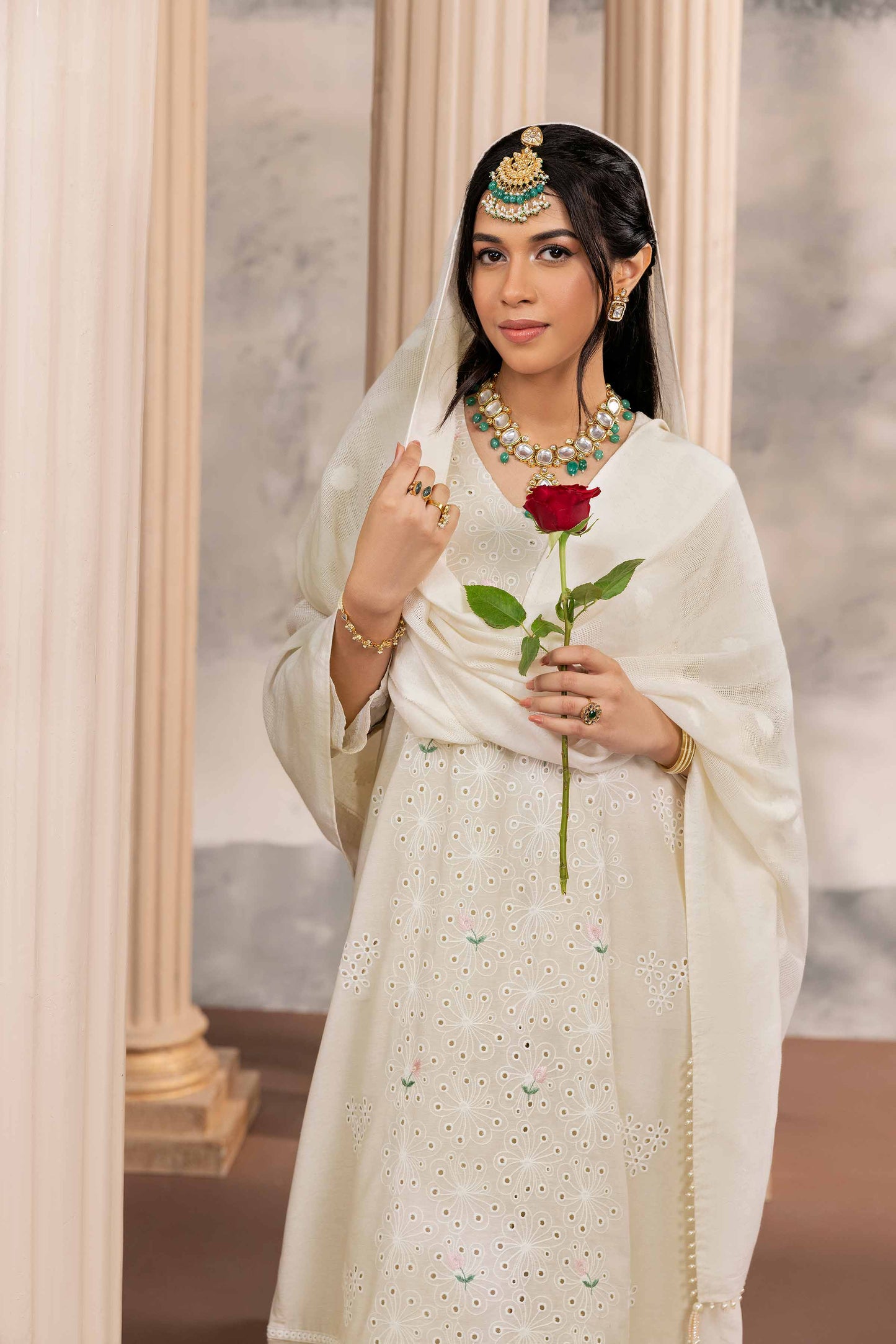 Nishat Linen - 3 Piece - Embroidered Suit - 42318556