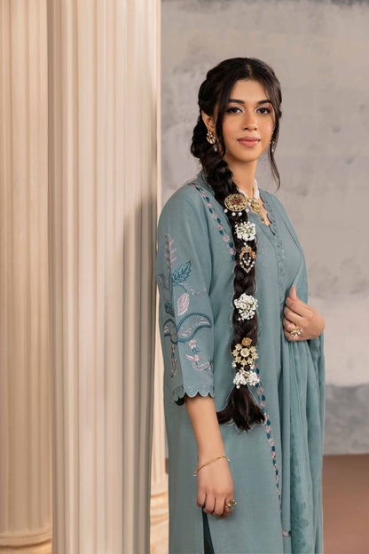 Nishat Linen - 3 Piece - Embroidered Suit - 42318557