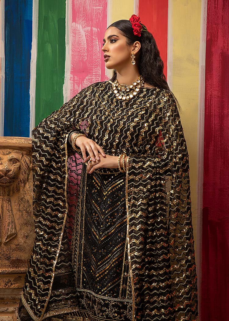 Mahum Asad - Embroidered Border Saari
