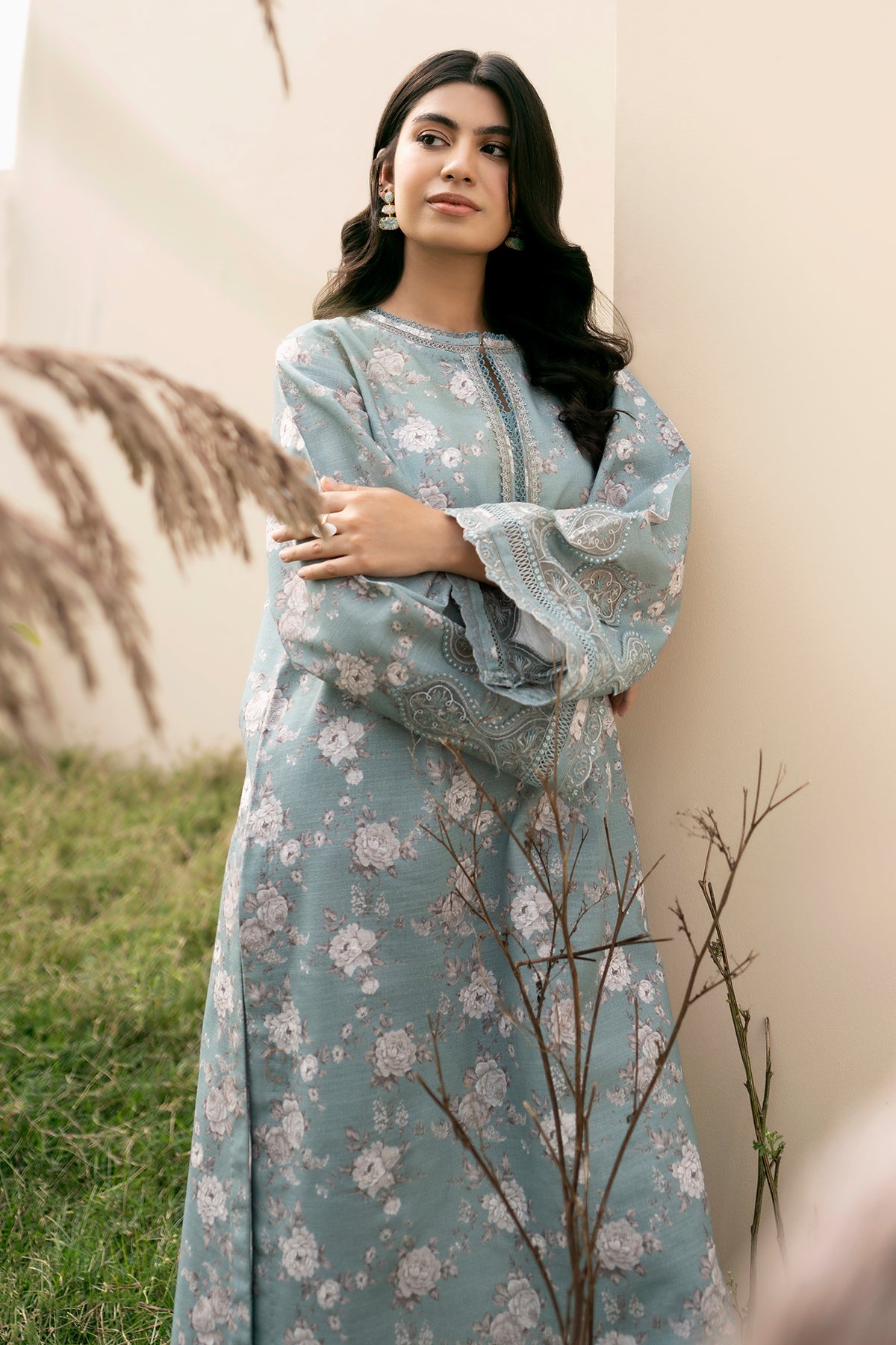 Baroque - DIGITAL PRINTED SLUB KHADDAR UF-486