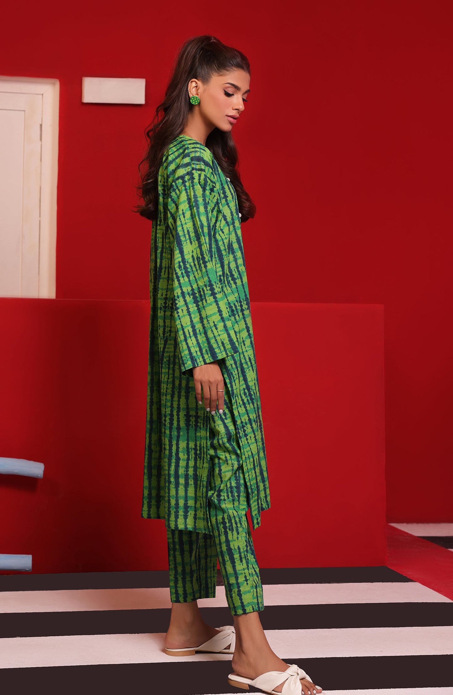 Orient - Stitched 2 Piece Printed Khaddar Shirt and Khaddar Pant