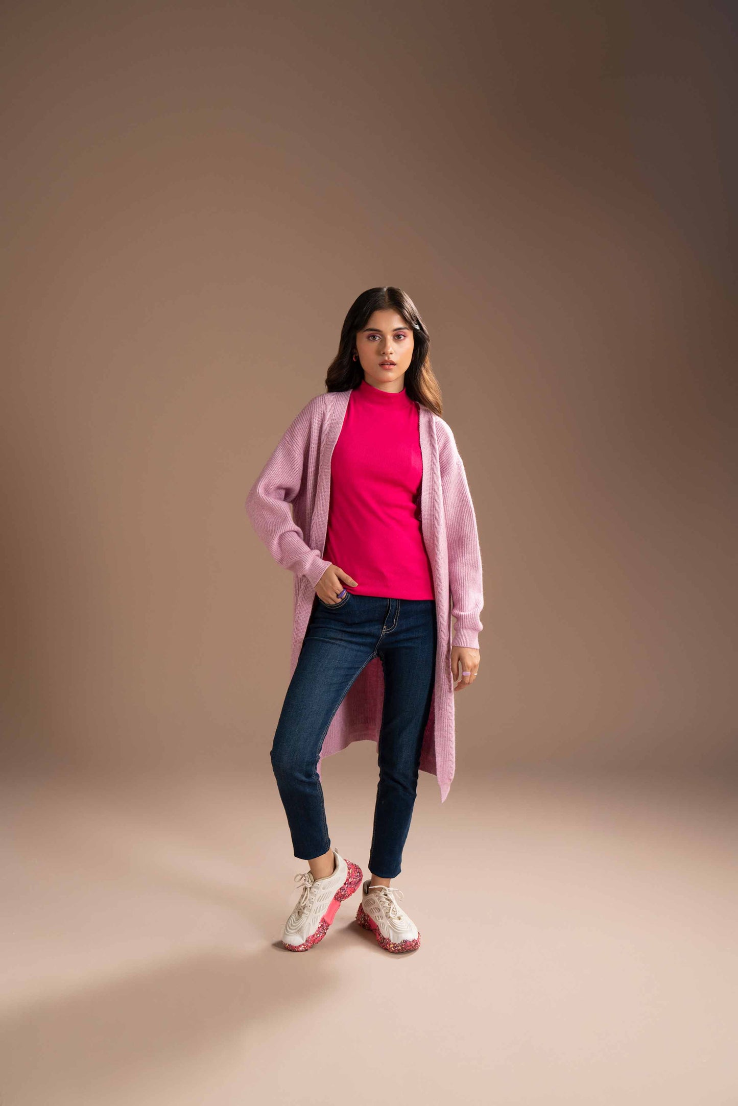 Nishat Linen - Purple Long Sweater