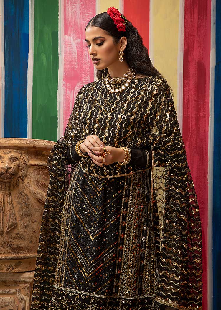 Mahum Asad - Embroidered Border Saari