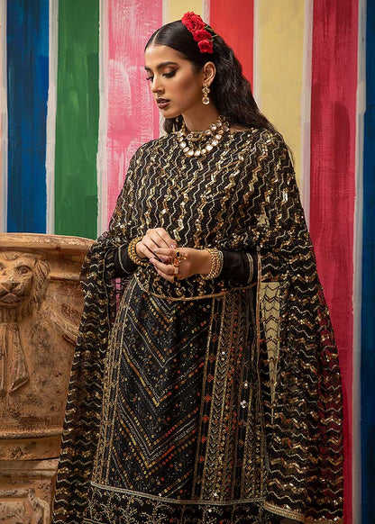 Mahum Asad - Embroidered Border Saari