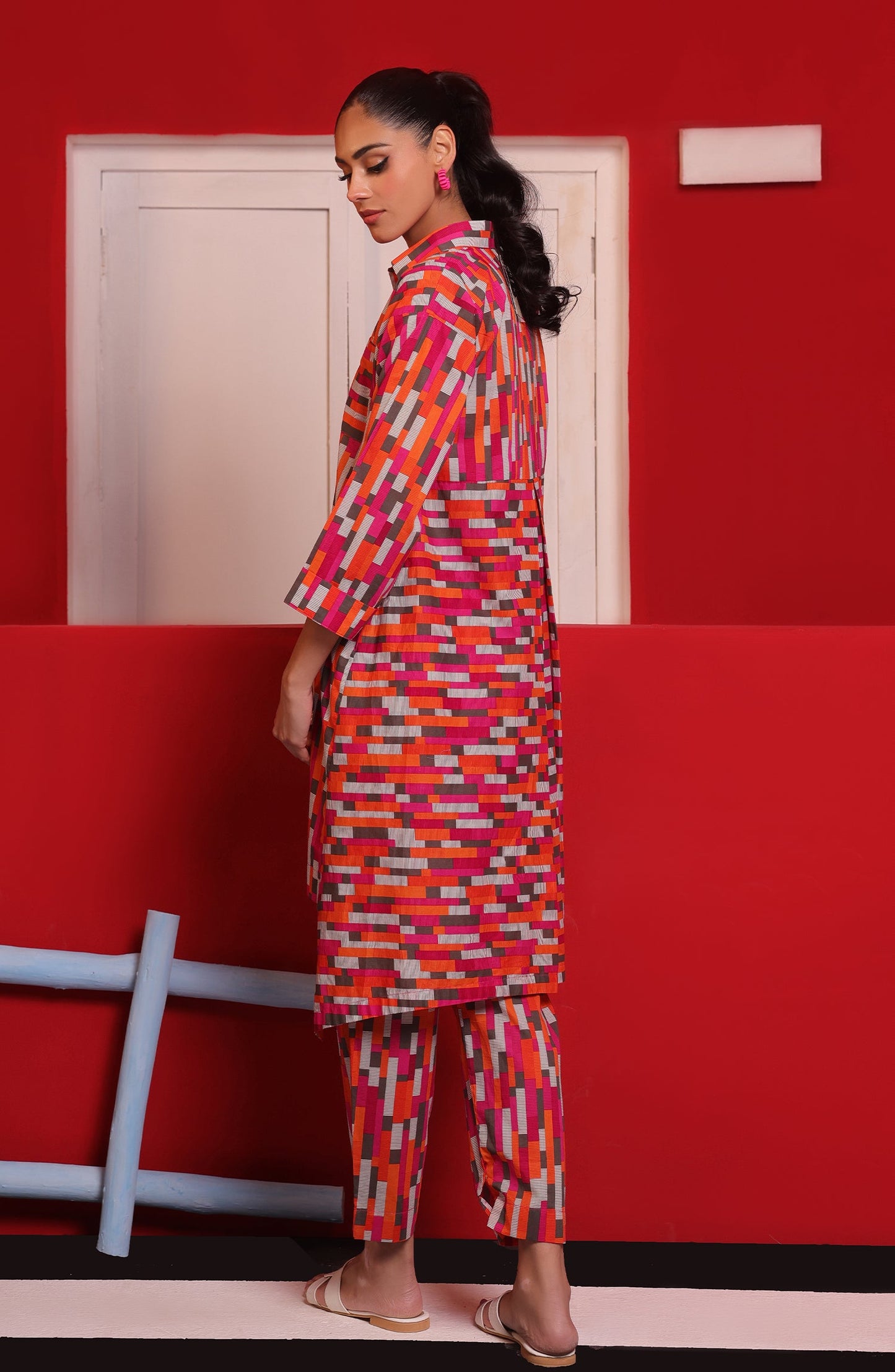 Orient - Stitched 2 Piece Printed Cambric Shirt and Cambric Pant