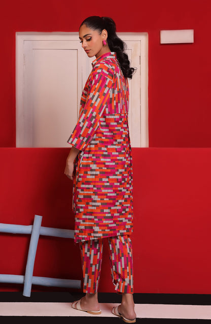 Orient - Stitched 2 Piece Printed Cambric Shirt and Cambric Pant