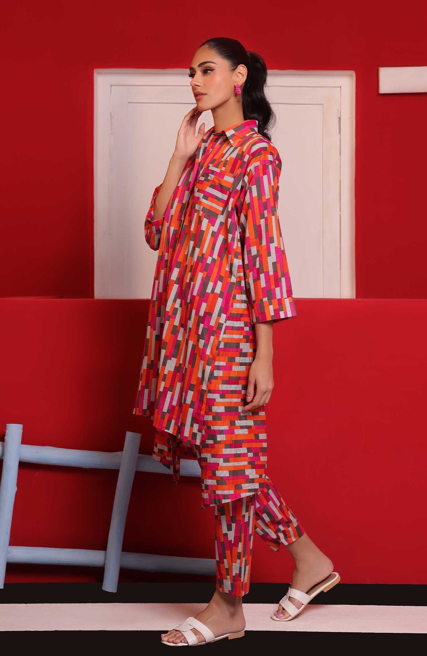 Orient - Stitched 2 Piece Printed Cambric Shirt and Cambric Pant