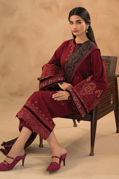 Baroque - EMBROIDERED SLUB KHADDAR UF-476