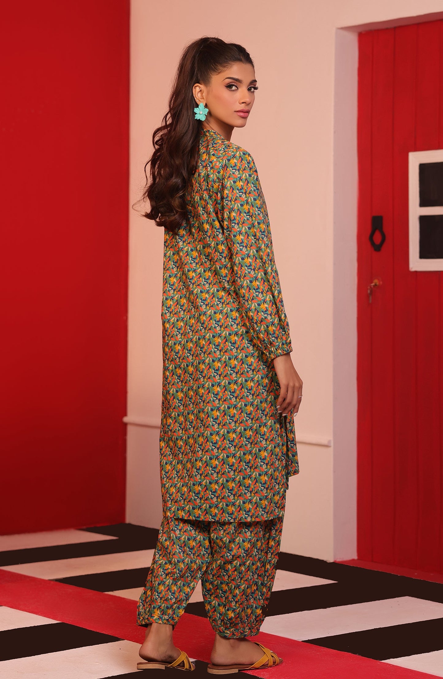 Orient - Stitched 2 Piece Printed Cambric Shirt and Cambric Pant