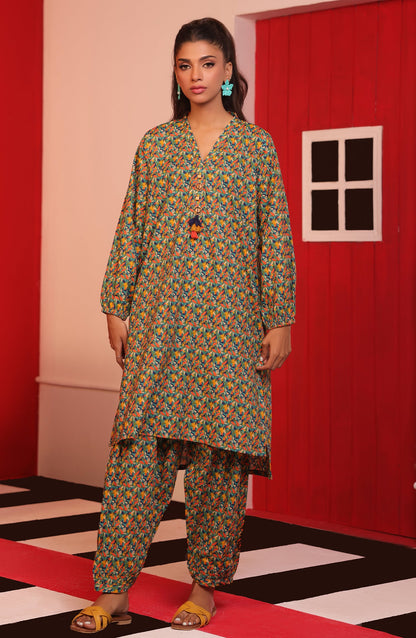 Orient - Stitched 2 Piece Printed Cambric Shirt and Cambric Pant
