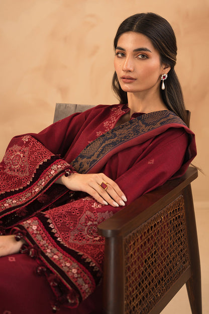 Baroque - EMBROIDERED SLUB KHADDAR UF-476