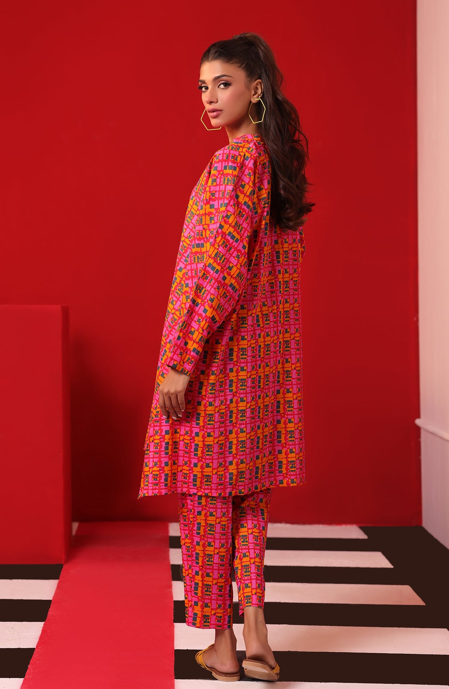 Orient - Stitched 2 Piece Printed Cambric Shirt and Cambric Pant