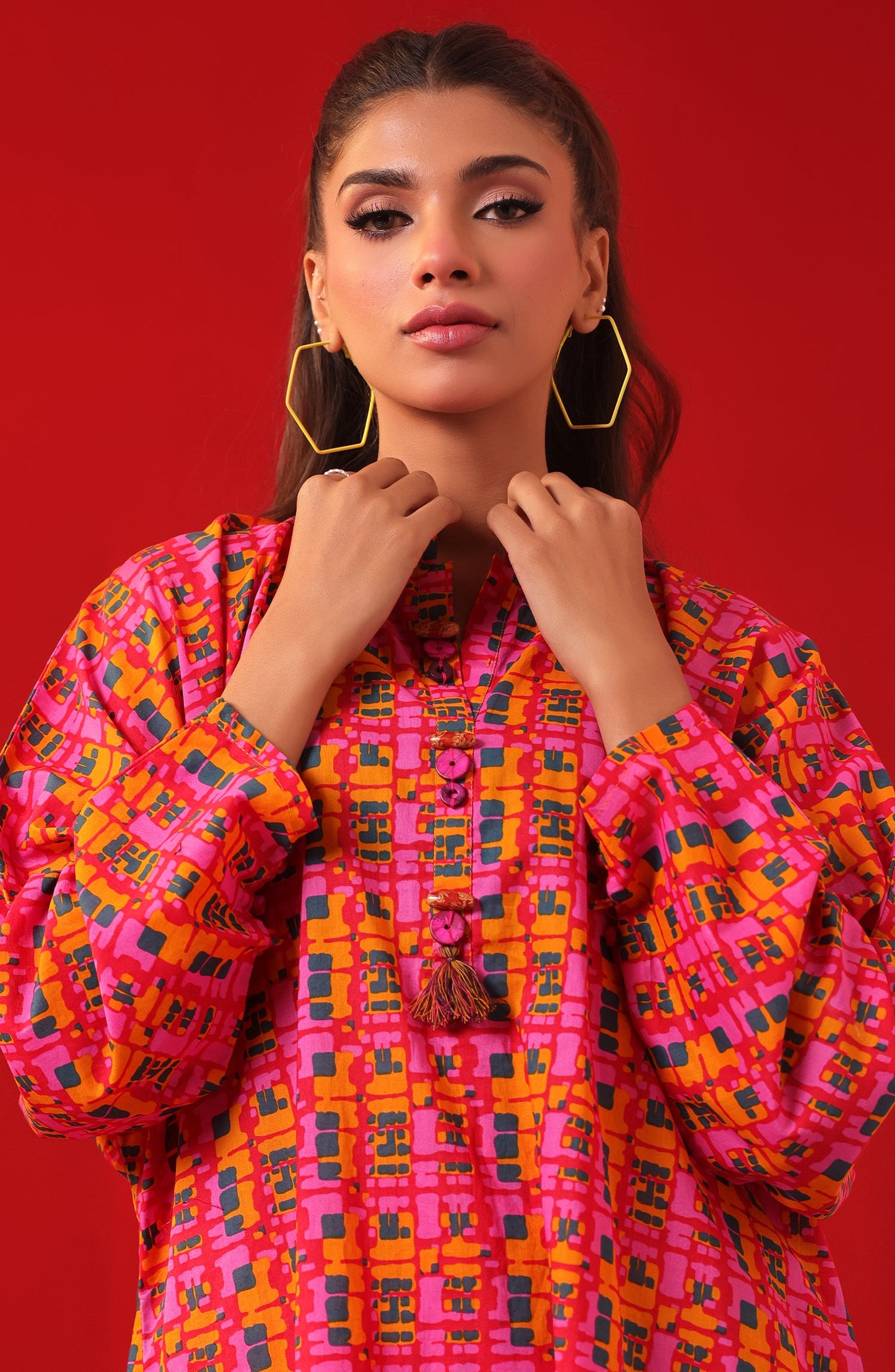 Orient - Stitched 2 Piece Printed Cambric Shirt and Cambric Pant
