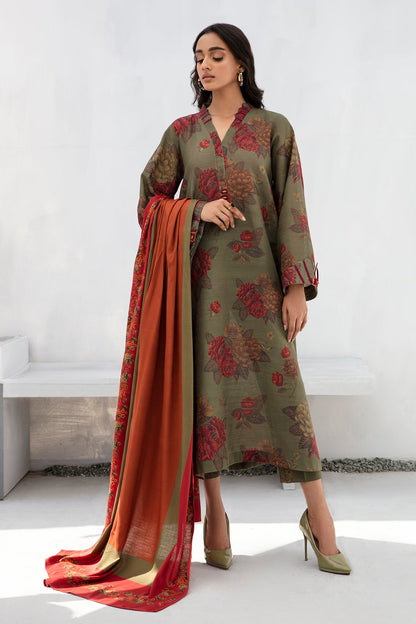 Baroque - DIGITAL PRINTED SLUB KHADDAR UF-452