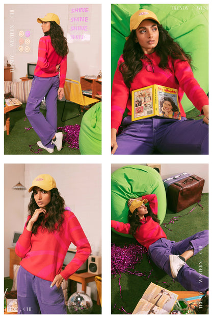 Ethnic - PSYCHEDELIC JACQUARD SWEATER (E0552/108/419)