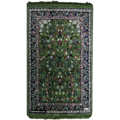 Al Haram Memory Foam Prayer Mat (Jai Namaz) - Green