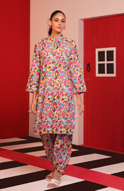 Orient - Stitched 2 Piece Printed Cambric Shirt and Cambric Pant