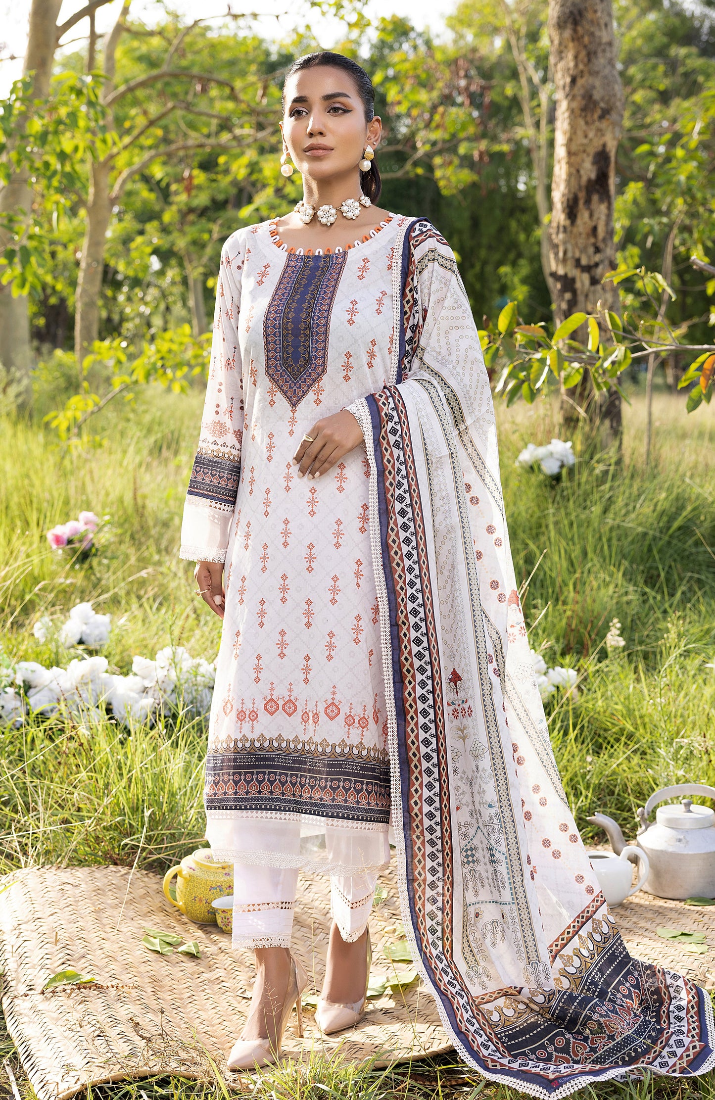 Alzohaib - 3 PIECE UNSTITCHED DIGITAL PRINTED LAWN-ADL-3-23-05