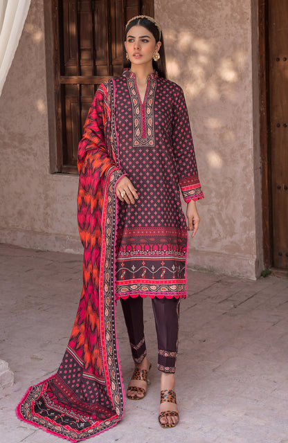 Alzohaib - 3-Piece Unstitched Digital Printed Cambric-MDP-2-23-05