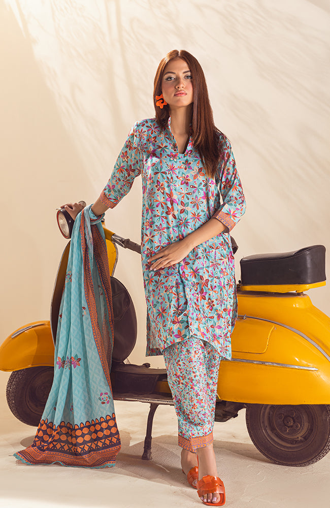 Alzohaib - 3 PIECE UNSTITCHED PRINTED LAWN-CPP-23-05