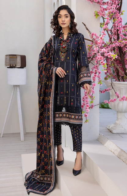 Alzohaib - 3-Piece Unstitched Digital Printed Cambric CPC-23-05