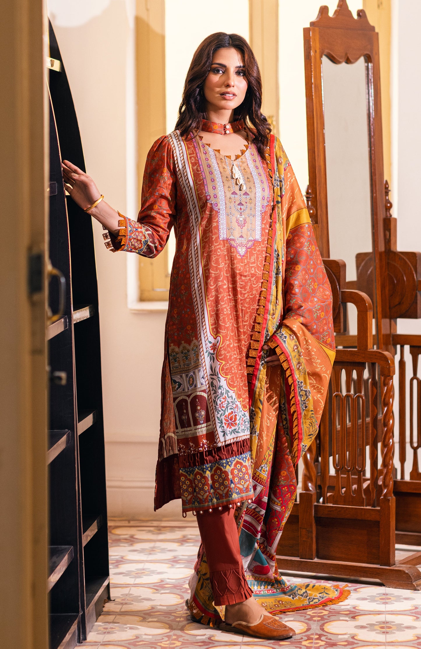 Alzohaib - 3-Piece Unstitched Digital Printed Cambric-AKC-23-05