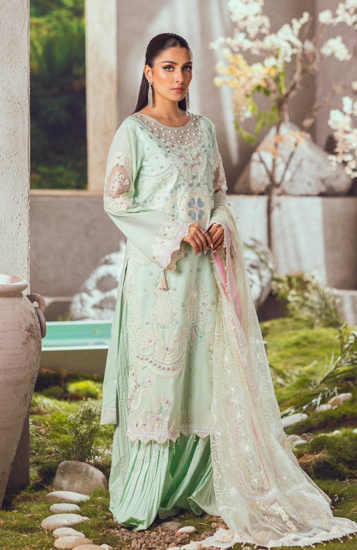 Alzohaib - 3 Piece Unstitched Luxury Embroidered Lawn-MLL-23-2-05