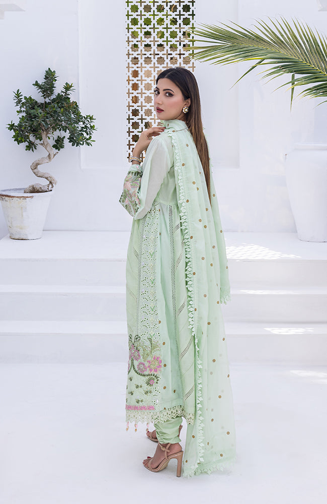 Alzohaib - 3 PIECE UNSTITCHED EMBROIDERED RUNGKARI BY MAHIYMAAN-RKM-23-05