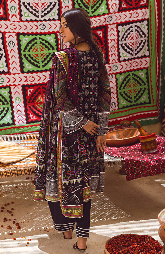 Alzohaib - 3 PIECE UNSTITCHED PRINTED LAWN-MSH-23-05