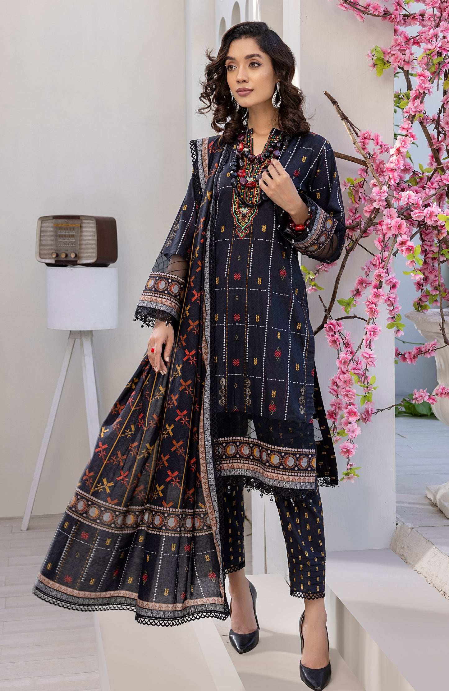 Alzohaib - 3-Piece Unstitched Digital Printed Cambric CPC-23-05