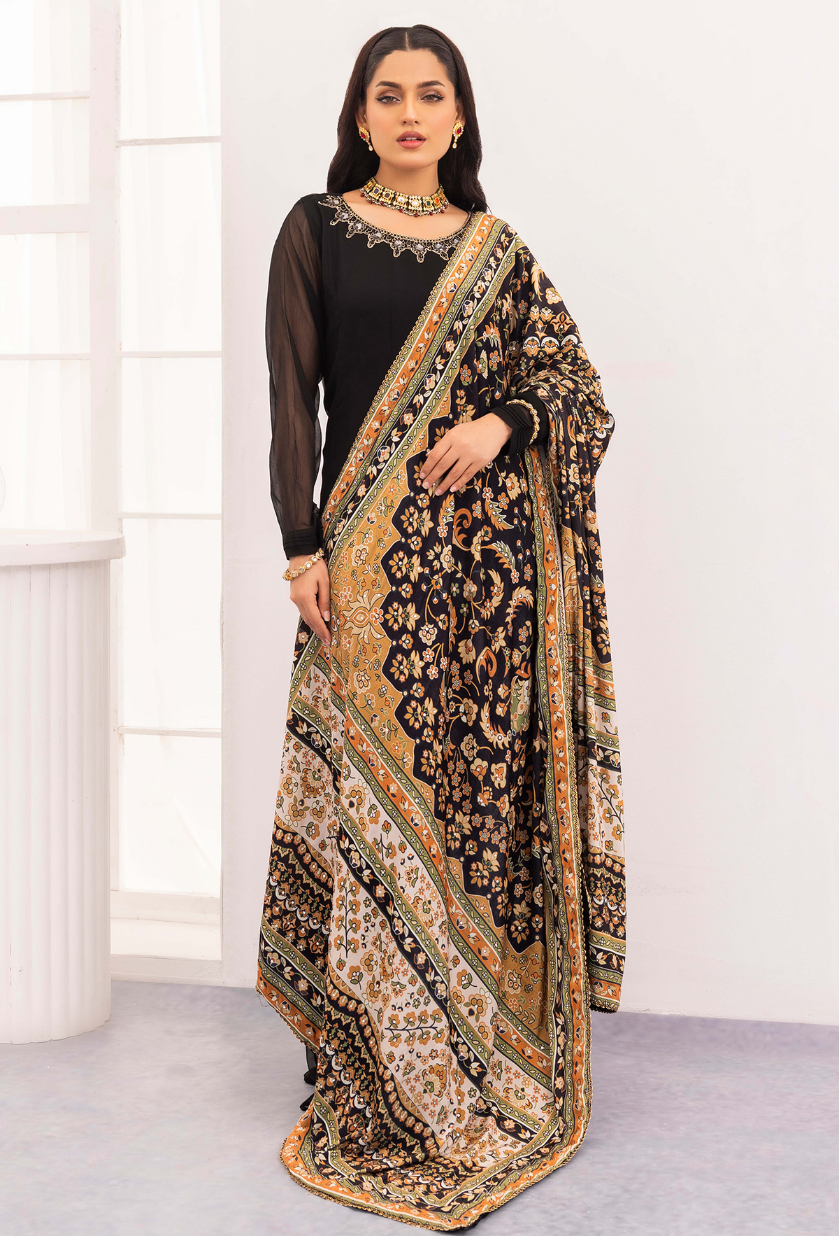 Adan's Libas - Adan's Velvet- Shawl 5441